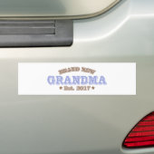 Nagelneue Großmutter Est. 2017 (lila) Autoaufkleber (Auf Auto)
