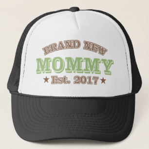Nagelneue Mama Est. 2017 (Grün) Truckerkappe