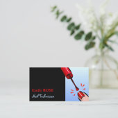 Nagelpolin, Nageltechniker Visitenkarte (Stehend Vorderseite)