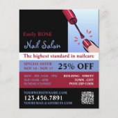 Nagelpolnisch, Nageltechniker, Nagelsalonadvert Flyer (Vorne)