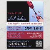 Nagelpolnisch, Nageltechniker, Nagelsalonadvert Flyer (Vorne)