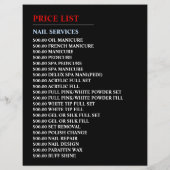 Nagelpolnisch, Nageltechniker, Nagelsalonadvert Flyer (Hinten)