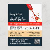 Nagelpolnisch, Nageltechniker, Nagelsalonadvert Flyer (Vorne)