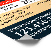 Nagelpolnisch, Nageltechniker, Nagelsalonadvert Poster (Ecke)