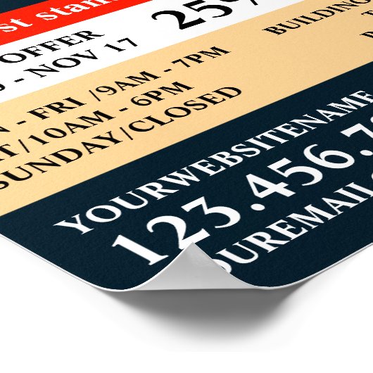 Nagelpolnisch, Nageltechniker, Nagelsalonadvert Poster (Ecke)