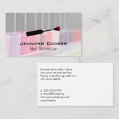 Nagelpolnische Sorte | Maniküre | Nagelbürste Visitenkarte (Vorne/Hinten)