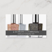 Nagelpolnischer Brush | Nagelpolis-Flasche Visitenkarte (Rückseite)