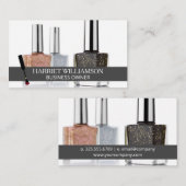 Nagelpolnischer Brush | Nagelpolis-Flasche Visitenkarte (Vorne/Hinten)