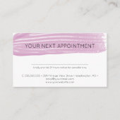 Nagelpolnischer Nagellack Salon Maniküre Verabredu Terminkarte (Rückseite)