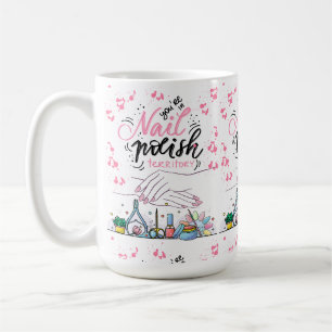 Nagelsalon-Dekorationsstil Kaffeetasse