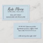 Nagelsalon Maniküre und Pedicurist Nail Salon Rabattkarte (Vorne/Hinten)
