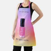 Nagelsalon Manikurist modern poliert bunt Schürze (InSitu)