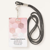 Nagelsalon| Moderne Mitarbeiter - Foto - ID Ausweis (Rückseite mit Schlüsselband)