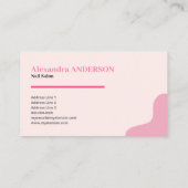 Nagelsalon - Rosa Visitenkarte (Rückseite)
