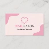 Nagelsalon - Rosa Visitenkarte (Vorderseite)