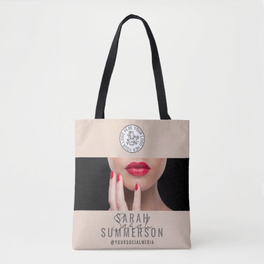 Nagelsalon Studio Logo Social Media Tasche (Vorderseite)