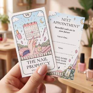 Nagelsalon-Tarot-Termin-Erinnerungskarte Visitenkarte