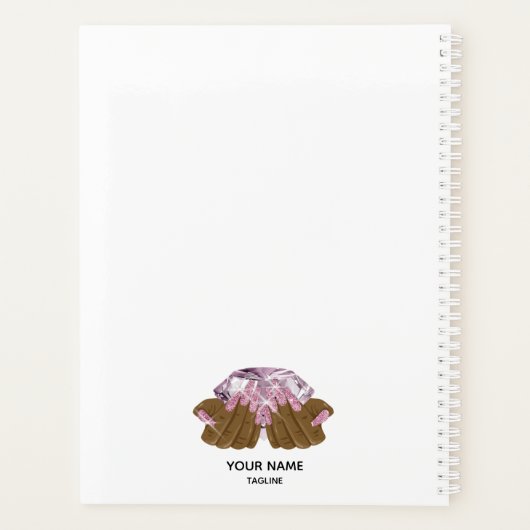 Nagelsalon-Terminkalender Handtechnikerin Planer (Rückseite)