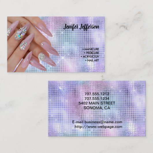 Nagelsalon Visitenkarte Treuekarte (Vorne/Hinten)