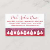 Nagelsalon wirft progressive Rabatttreue Treuekarte (Vorderseite)