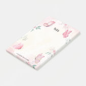 Nagelstudio Benutzerdefinierte Rosa Schmetterlinge Post-it Klebezettel (angewinkelt)