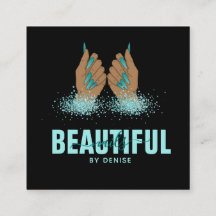 Nagelstudio Frau Handholograph Nägel Techniker