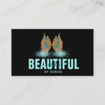 Nagelstudio Frau Handholograph Nägel Techniker