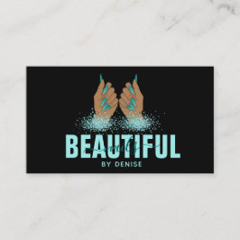 Nagelstudio Frau Handholograph Nägel Techniker Visitenkarte