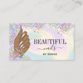 Nagelstudio Frau Handholograph Nägel Techniker Visitenkarte