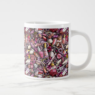 Nagelstudio-Muster Jumbo-Tasse
