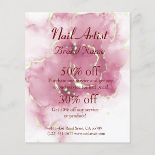 Nagelstudio personalisierter Flyer