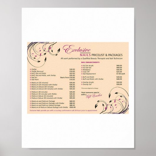 Nagelstudio Poster (Vorne)