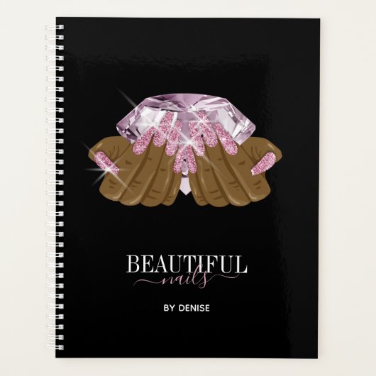 Nagelstudio Terminbuch Hand Nägel Techniker Planer (Vorderseite)