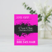 Nagelstudio und Wellness-Center Werbung Postkarte (Stehend Vorderseite)