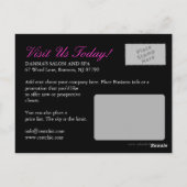 Nagelstudio und Wellness-Center Werbung Postkarte (Rückseite)