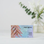 Nagelstudio Visitenkarte Treuekarte (Stehend Vorderseite)