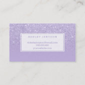 Nagelt modernen Typografielavendel des Künstlers Visitenkarte (Rückseite)