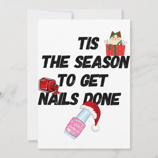 Nageltech-Grußkarte (Vorderseite)