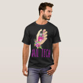 Nageltech niedliche Nagelkunsttechniker Maniküre T-Shirt (Vorne ganz)