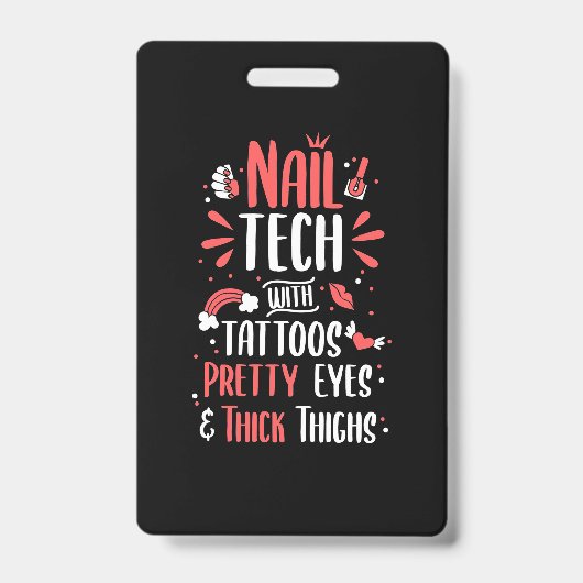 Nageltechnik mit Tattoos Ausweis (Vorderseite)