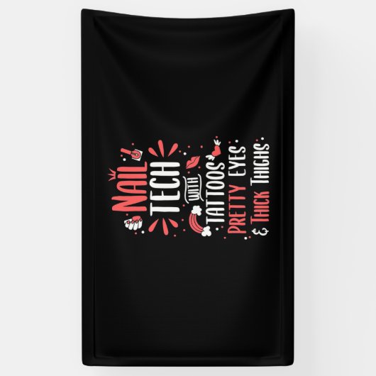 Nageltechnik mit Tattoos Banner (Vertikal)