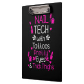 Nageltechnik mit Tattoos Klemmbrett (Links)