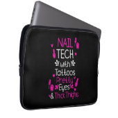 Nageltechnik mit Tattoos Laptopschutzhülle (Vorne Rechts)