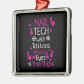 Nageltechnik mit Tattoos Ornament Aus Metall (Links)