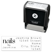 Nageltechnik-Studio Individuelle Rücksendeadresse Permastempel (Beispiel)