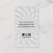 Nageltechniker Black Lotus Salon Manicurist Visitenkarte (Rückseite)