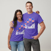 Nageltechniker Flag Nails Nail Tech Artist T-Shirt (Unisex)