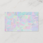 Nageltechniker | geometrischer Hintergrund Visitenkarte (Rückseite)