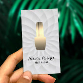 Nageltechniker Gold Nail Salon Manicurist Visitenkarte