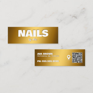 Nageltechniker Google Maps QR Mini Visitenkarte
